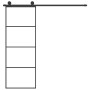 Schiebetür mit ESG-Aluminium-Glasbeschlagsatz 76x205 cm von vidaXL, Türen für zu Hause - Ref: Foro24-3152146, Preis: 205,28 €...