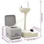 Toilet set with sink and portable water tank for camping by vidaXL, Camping and hiking - Ref: Foro24-3154906, Price: 346,56 €...
