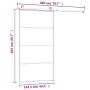 Schiebetür-Glasbeschlag-Set ESG-Aluminium 102,5x205 cm von vidaXL, Türen für zu Hause - Ref: Foro24-3152150, Preis: 266,71 €,...