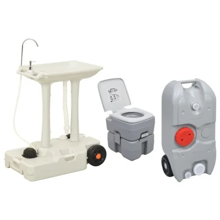 Portable camping toilet with sink and water tank. by vidaXL, Camping and hiking - Ref: Foro24-3154914, Price: 431,62 €, Disco...