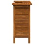 Mesa alta de bar de madera de acacia maciza 110x50x105 cm