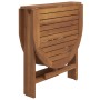 Set comedor de jardín plegable 5 piezas madera maciza de acacia