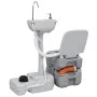 Toilet set with sink and portable water tank for camping by vidaXL, Camping and hiking - Ref: Foro24-3154905, Price: 441,47 €...