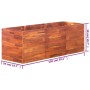 Arriate de madera de acacia 150x50x50 cm en Maceteros y jardineras | Comprar online en Foro24
