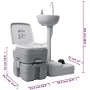 Toilet set with sink and portable water tank for camping by vidaXL, Camping and hiking - Ref: Foro24-3154905, Price: 441,47 €...