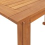 Mesa para terraza bistró madera maciza de acacia 90x50x75 cm