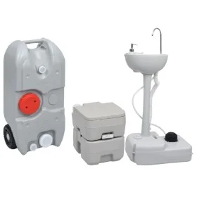 Toilet set with sink and portable water tank for camping by vidaXL, Camping and hiking - Ref: Foro24-3154911, Price: 339,90 €...
