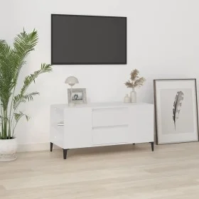 Weißer TV-Schrank aus Sperrholz, 102 x 44,5 x 50 cm von vidaXL, TV-Möbel - Ref: Foro24-819604, Preis: 62,96 €, Rabatt: %