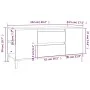 Weißer TV-Schrank aus Sperrholz, 102 x 44,5 x 50 cm von vidaXL, TV-Möbel - Ref: Foro24-819604, Preis: 62,96 €, Rabatt: %