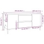 Weißer TV-Schrank aus Sperrholz, 102 x 44,5 x 50 cm von vidaXL, TV-Möbel - Ref: Foro24-819604, Preis: 63,51 €, Rabatt: %