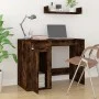 Schreibtisch aus geräuchertem Eichensperrholz, 100 x 49 x 75 cm von vidaXL, Schreibtische - Ref: Foro24-816789, Preis: 67,35 ...