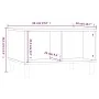 Couchtisch aus Sperrholz glänzend weiß 60x50x36,5 cm von vidaXL, Couchtisch - Ref: Foro24-821030, Preis: 51,41 €, Rabatt: %