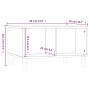Couchtisch aus Sperrholz glänzend weiß 60x50x36,5 cm von vidaXL, Couchtisch - Ref: Foro24-821030, Preis: 51,99 €, Rabatt: %