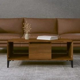 Oak brown plywood coffee table 90x50x36.5 cm by vidaXL, Coffee table - Ref: Foro24-821075, Price: 49,21 €, Discount: %
