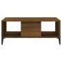 Oak brown plywood coffee table 90x50x36.5 cm by vidaXL, Coffee table - Ref: Foro24-821075, Price: 49,21 €, Discount: %