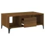 Couchtisch aus braunem Eichensperrholz, 90 x 50 x 36,5 cm von vidaXL, Couchtisch - Ref: Foro24-821075, Preis: 49,21 €, Rabatt: %
