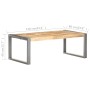 Mesa de centro madera de mango rugosa 110x60x40 cm de vidaXL, Mesas de centro - Ref: Foro24-321556, Precio: 142,16 €, Descuen...