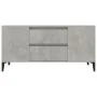TV stand made of gray concrete plywood 102x44.5x50 cm by vidaXL, TV Furniture - Ref: Foro24-819608, Price: 82,59 €, Discount: %