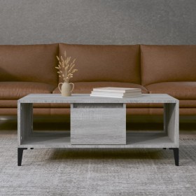 Sonoma-Couchtisch aus grauem Sperrholz, 90 x 50 x 36,5 cm von vidaXL, Couchtisch - Ref: Foro24-821074, Preis: 70,57 €, Rabatt: %