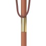 Sombrilla de jardín con palo de madera taupe 150x200 cm