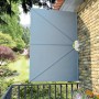Toldo lateral plegable terraza gris 240x160 cm
