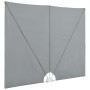 Toldo lateral plegable terraza gris 240x160 cm