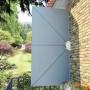 Toldo lateral plegable terraza gris 300x150 cm