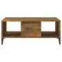 Couchtisch aus geräuchertem Eichensperrholz, 90 x 50 x 36,5 cm von vidaXL, Couchtisch - Ref: Foro24-821073, Preis: 70,07 €, R...