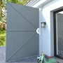 Toldo lateral plegable terraza gris 300x200 cm