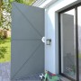 Toldo lateral plegable terraza gris 400x200 cm