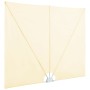 Toldo lateral plegable terraza color crema 240x160 cm