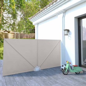 Toldo lateral plegable terraza color crema 300x150 cm Toldo lateral plegable terraza color crema 300x150 cm