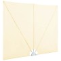 Toldo lateral plegable terraza color crema 300x150 cm