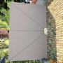 Toldo lateral plegable terraza color crema 300x200 cm