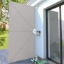 Toldo lateral plegable terraza color crema 400x200 cm