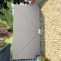 Toldo lateral plegable terraza color crema 400x200 cm