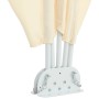Toldo lateral plegable terraza color crema 400x200 cm