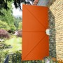 Toldo lateral plegable terraza color terracota 300x150 cm