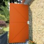 Toldo lateral plegable terraza color terracota 400x200 cm