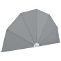 Toldo lateral plegable terraza gris 160 cm