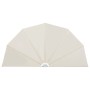 Toldo lateral plegable terraza color crema 160 cm
