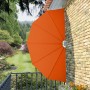 Toldo lateral plegable terraza color terracota 160 cm