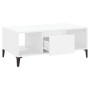 Mesa de centro madera contrachapada blanco 90x50x36,5 cm de vidaXL, Mesas de centro - Ref: Foro24-821068, Precio: 49,39 €, De...