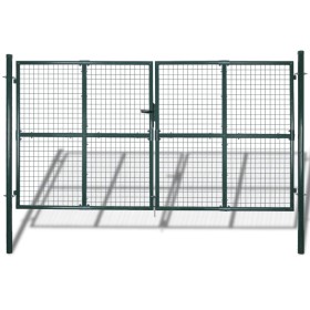 Double steel gate with powder coating by vidaXL, garden gates - Ref: Foro24-142025, Price: 445,09 €, Discount: %