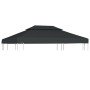 Toldo de cenador 2 niveles 310 g/m² 4x3 m gris antracita en Cubiertas para carpas y cenadores | Comprar online en Foro24