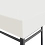 Toldo de cenador 310 g/m² 3x3 m blanco crema