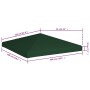Toldo de cenador 310 g/m² 3x3 m verde