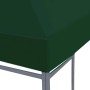 Toldo de cenador 310 g/m² 4x3 m verde