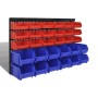 Wandgaragen-Aufbewahrungsboxen 30 Stück blau und rot von vidaXL, Werkzeugschränke - Ref: Foro24-140761, Preis: 44,36 €, Rabat...
