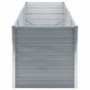 Arriate de jardín de acero galvanizado gris 240x80x77 cm en Maceteros y jardineras | Comprar online en Foro24